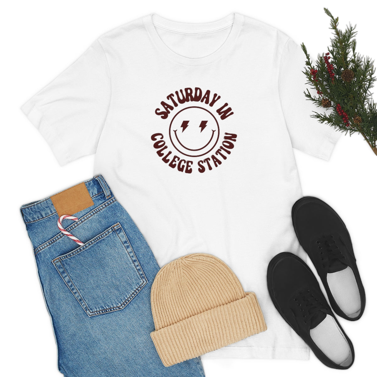 Smiley College Station Short Sleeve Tee - GG