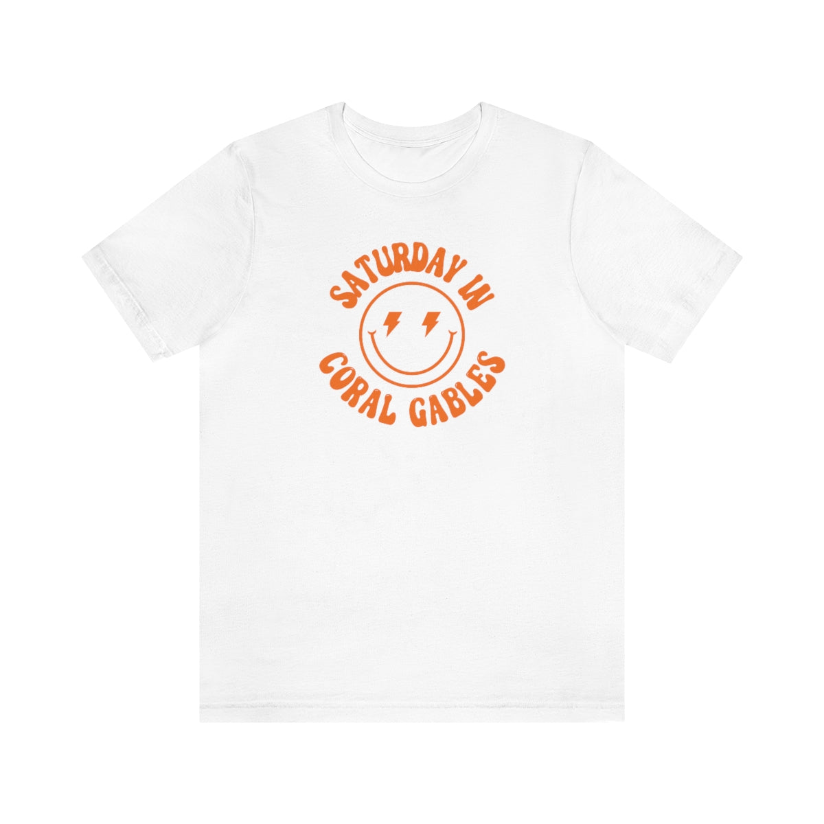 Smiley Coral Short Sleeve Tee - GG