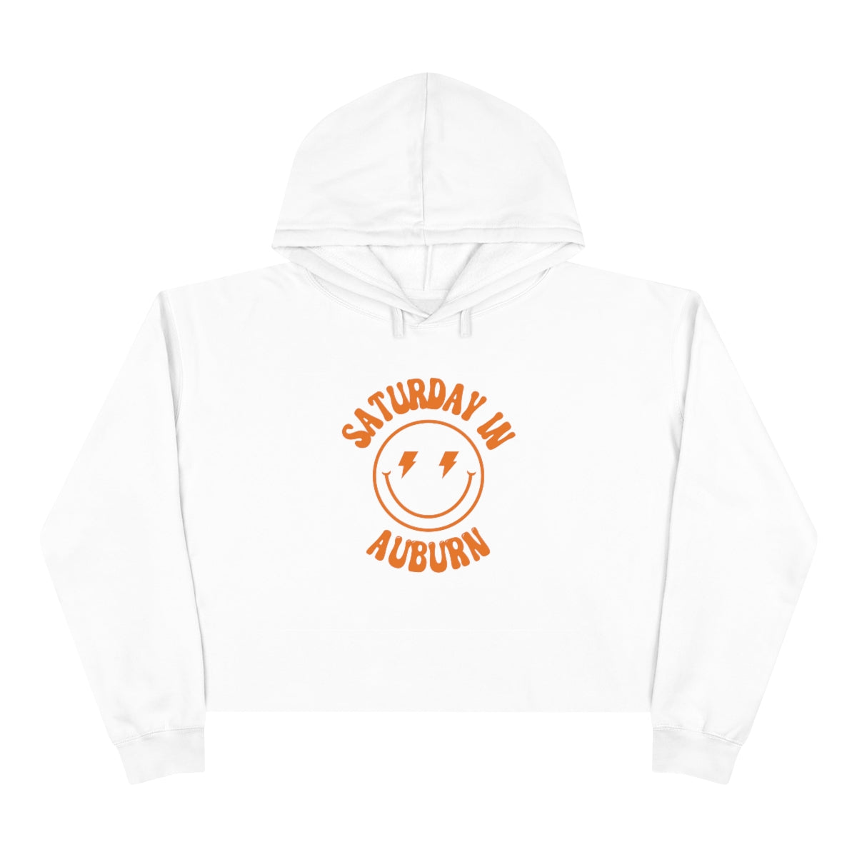 Smiley Auburn Crop Hoodie - GG