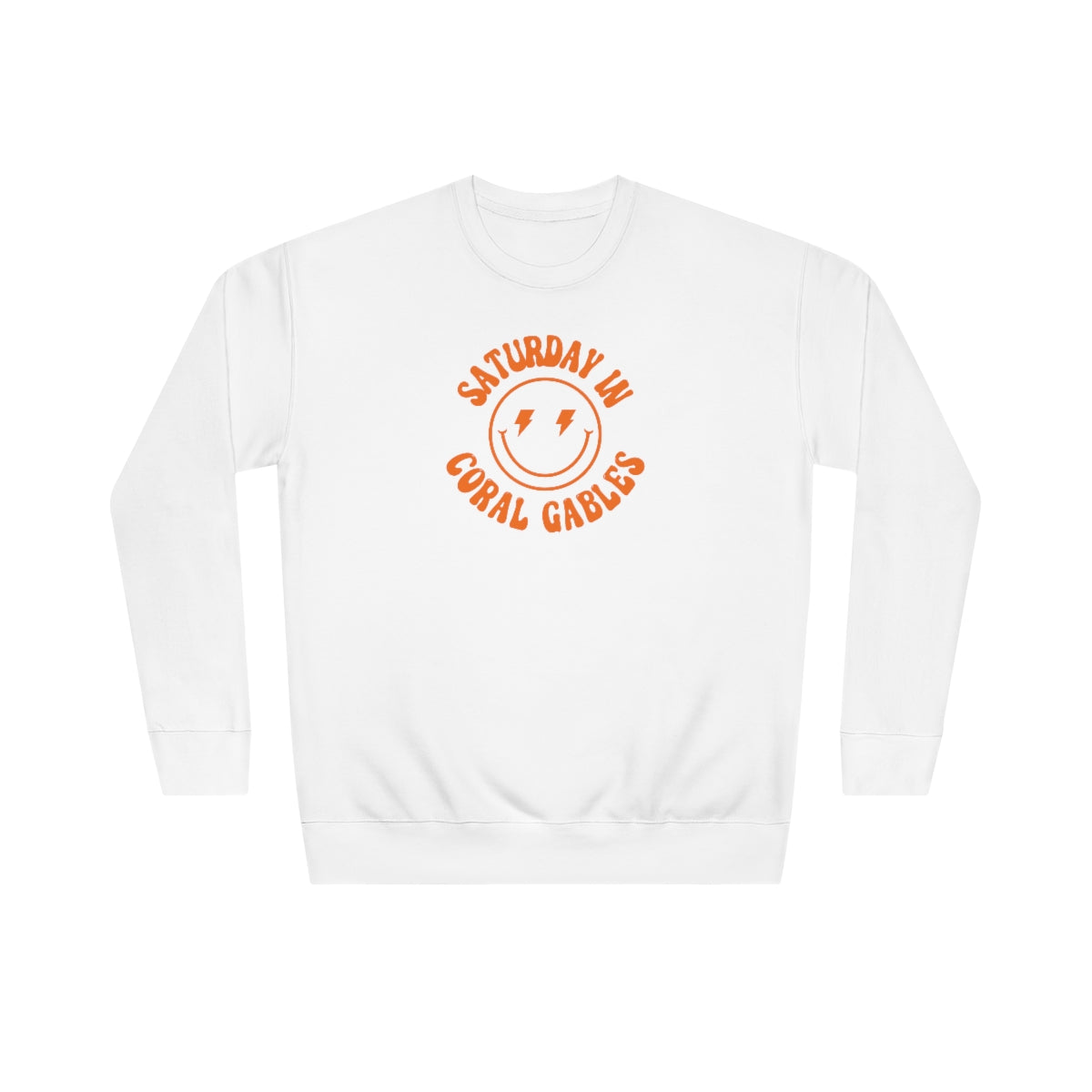 Smiley Coral Crew Sweatshirt - GG - CH