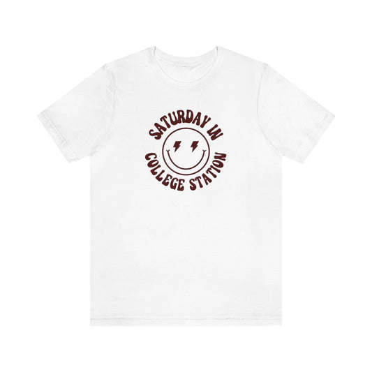 Smiley College Station Short Sleeve Tee - GG