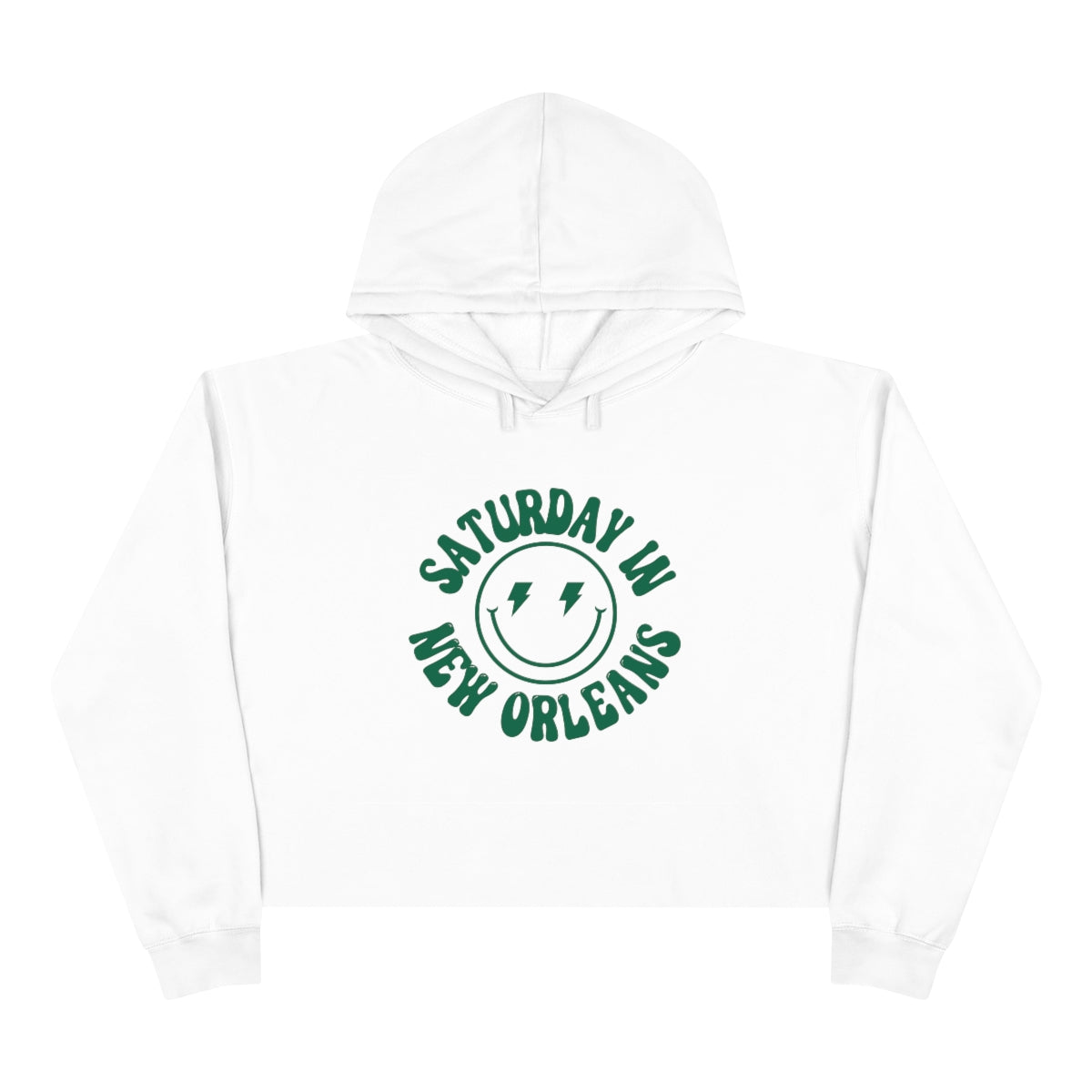 Smiley New Orleans Crop Hoodie - GG