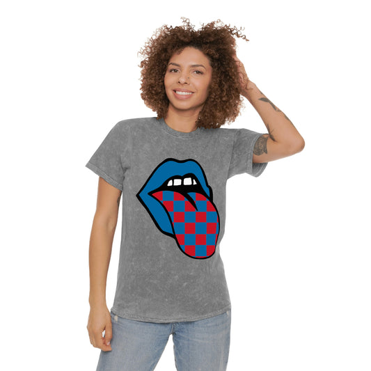 Red/Blue Retro Tongue Tee -  Large - 2XL - GG
