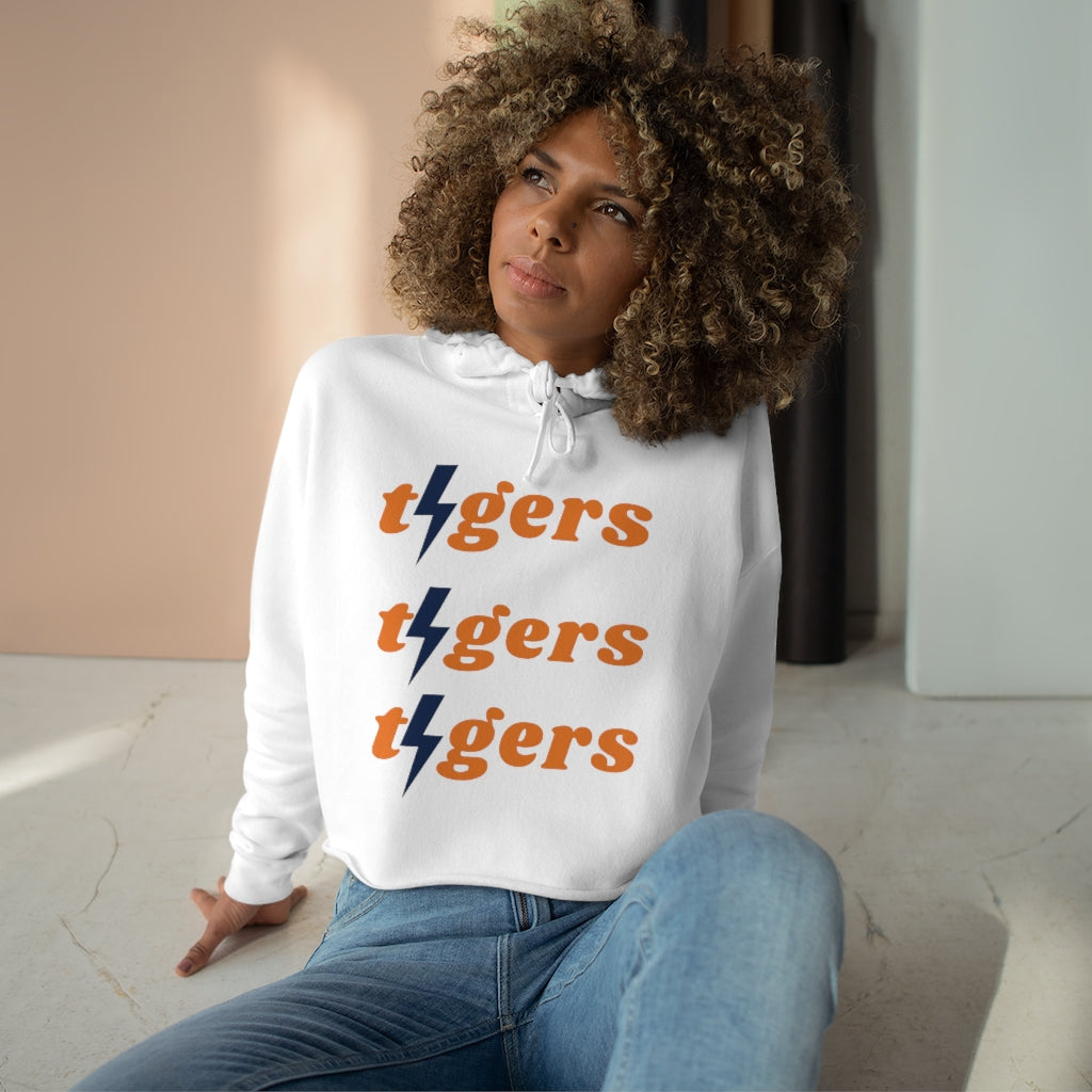 Auburn Tiger Bolt Crop Hoodie - GG