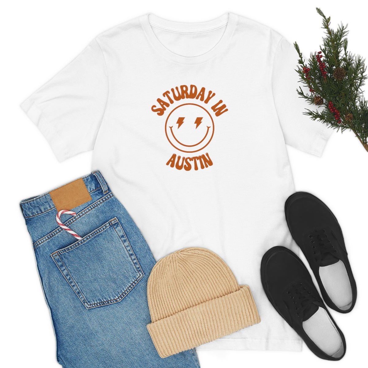 Smiley Austin Short Sleeve Tee - GG