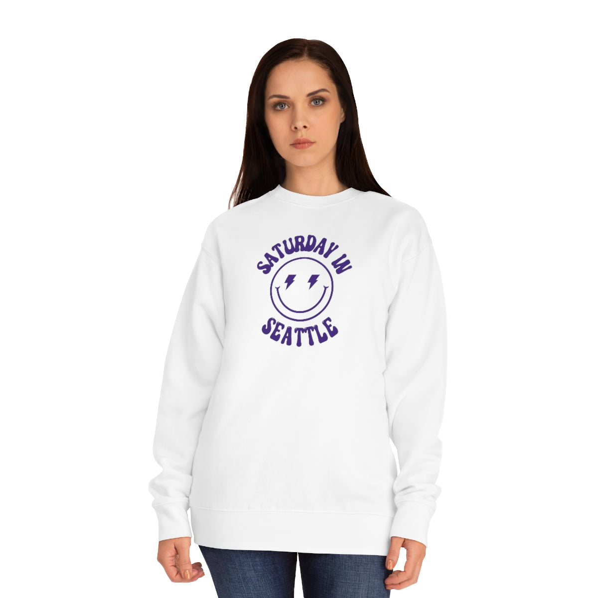 Smiley Seattle Crew Sweatshirt - GG - CH