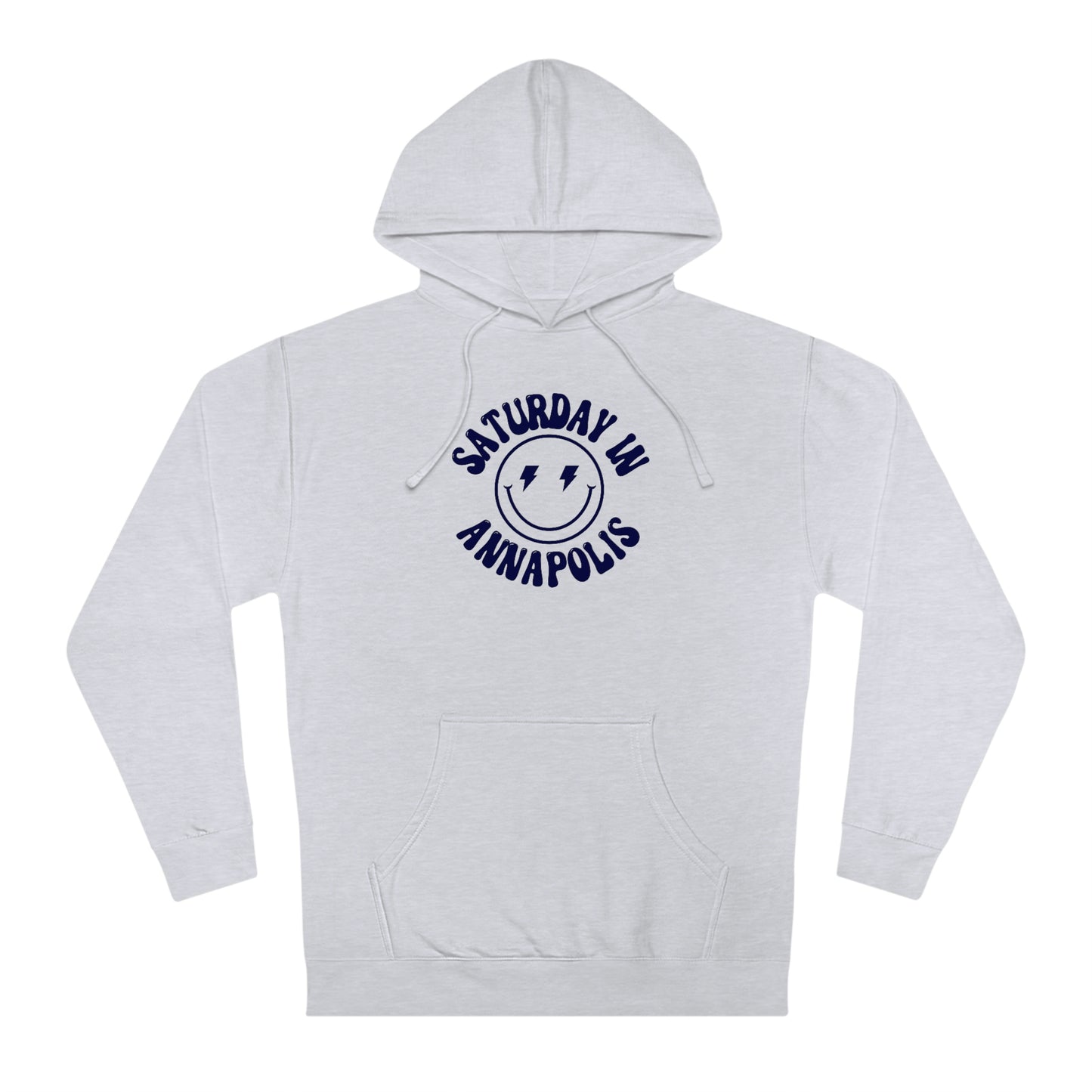 Smiley Navy Hooded Sweatshirt - GG