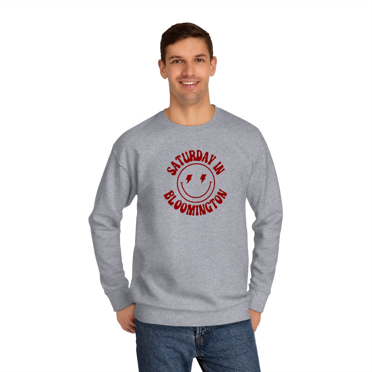 Smiley Bloomington Crew Sweatshirt - GG - CH