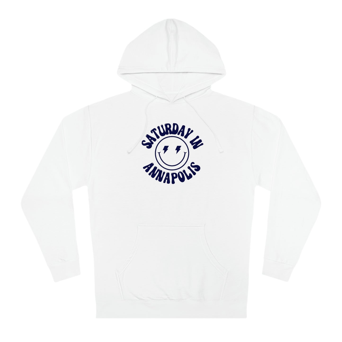 Smiley Navy Hooded Sweatshirt - GG