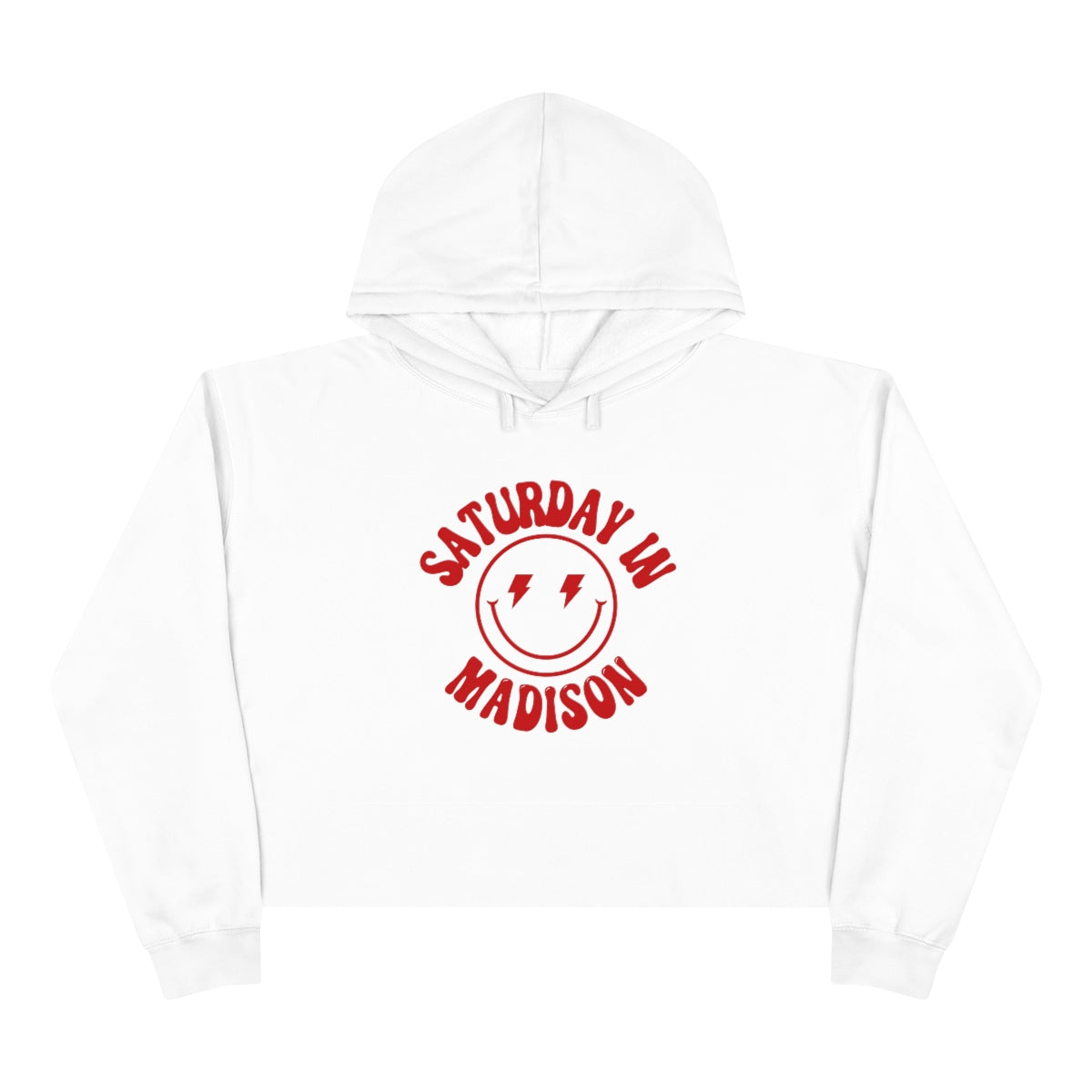 Smiley Madison Crop Hoodie - GG